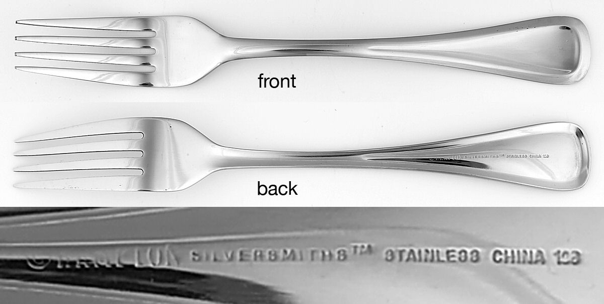 Lausanne (Stainless, Glossy) Fork by Hampton Silversmiths-1