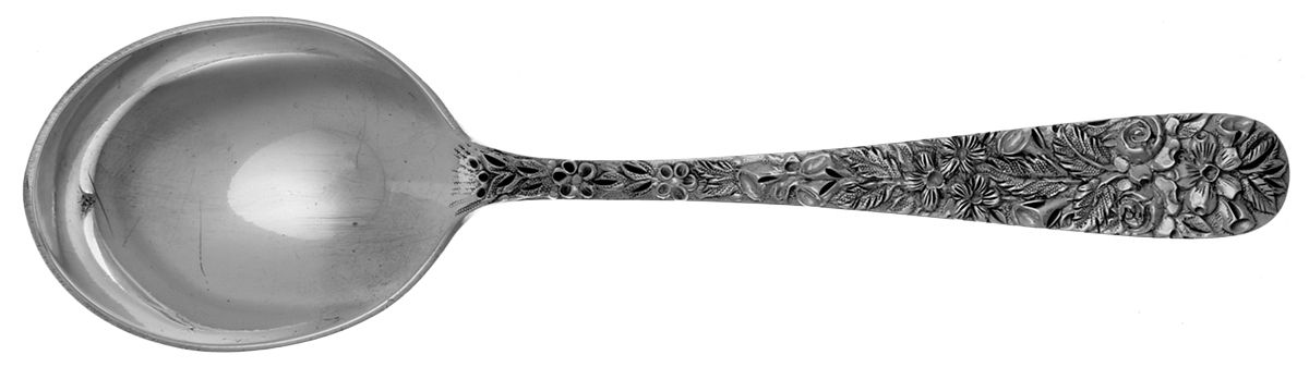 HEB1 (Sterling) Round Bowl Soup Spoon (Gumbo) by Hennegan Bates-1