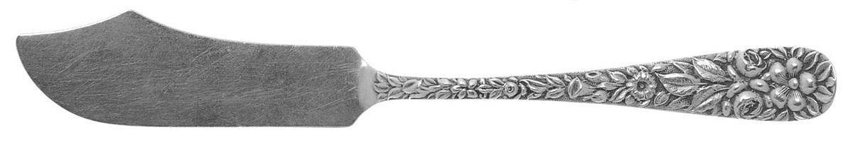 HEB1 (Sterling) Flat Handle Master Butter Knife by Hennegan Bates-1