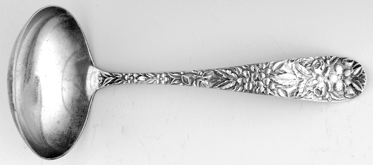 HEB1 (Sterling) Solid Gravy Ladle by Hennegan Bates-1