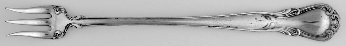 HDN3 (Silverplate) Short Handle Pickle/Olive Fork by Haddon Plate-1