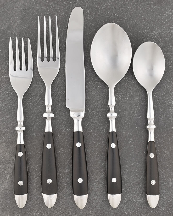 Bistro Black (Stainless) 5 Piece Place Setting by Hampton Silversmiths-1