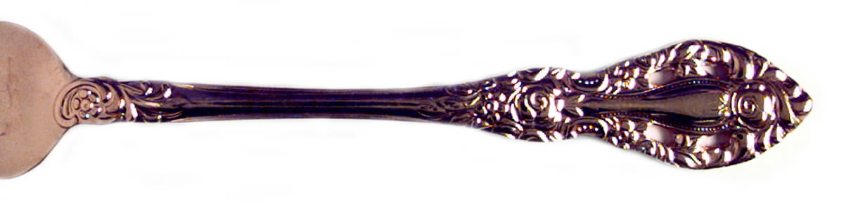 HUS18 (GOLD ELECTROPLATE) Large Solid Cold Meat Serving Fork by Hull-1