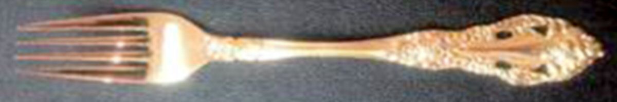 HUS18 (GOLD ELECTROPLATE) Individual Salad Fork by Hull-1