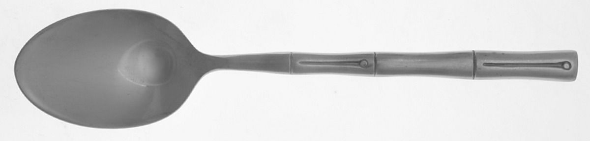 Bamboo (Stainless) Tablespoon (Serving Spoon) by Hampton Silversmiths-1