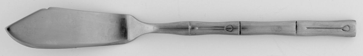 Bamboo (Stainless) Small Flat Handle Master Butter Knife by Hampton Silversmiths-1
