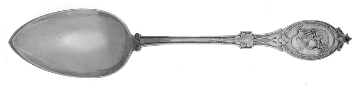 Medallion (STERLING, 1867) Tablespoon (Serving Spoon) by Hotchkiss & Schreuder-1