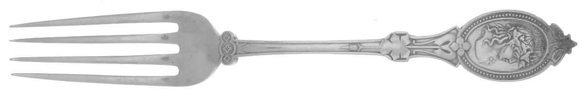 Medallion (STERLING, 1867) Fork by Hotchkiss & Schreuder-1