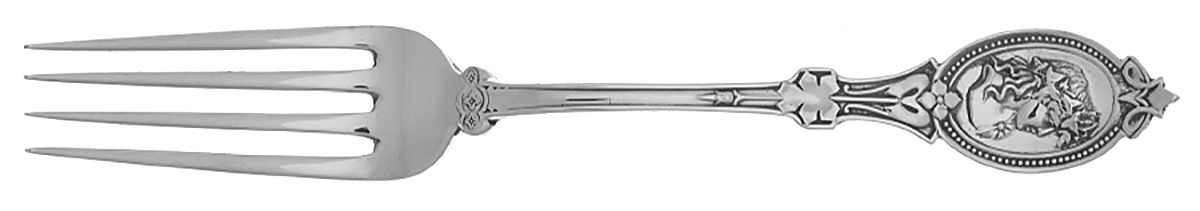 Medallion (STERLING, 1867) Fork by Hotchkiss & Schreuder-1