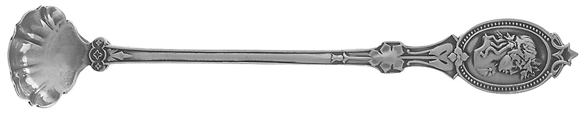 Medallion (STERLING, 1867) Mustard Spoon by Hotchkiss & Schreuder-1