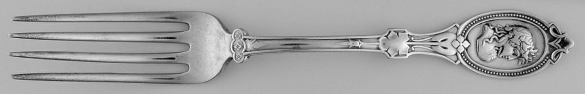 Medallion (STERLING, 1867) Fork by Hotchkiss & Schreuder-1