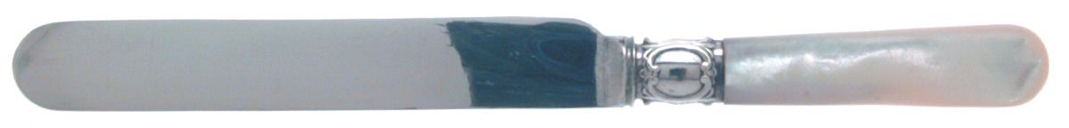 Pearl Handle 1 (Sterling Bolster) Pearl Handle Breakfast Knife by Harrison Bros & Howson-1