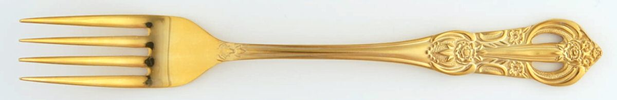 Princeton-Gold (Gold Electroplate) Fork by Hanford Forge-1