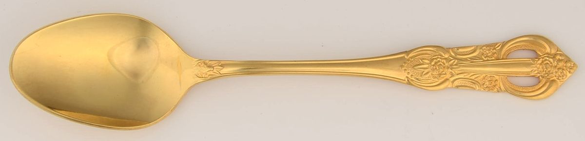 Princeton-Gold (Gold Electroplate) Place/Oval Soup Spoon by Hanford Forge-1