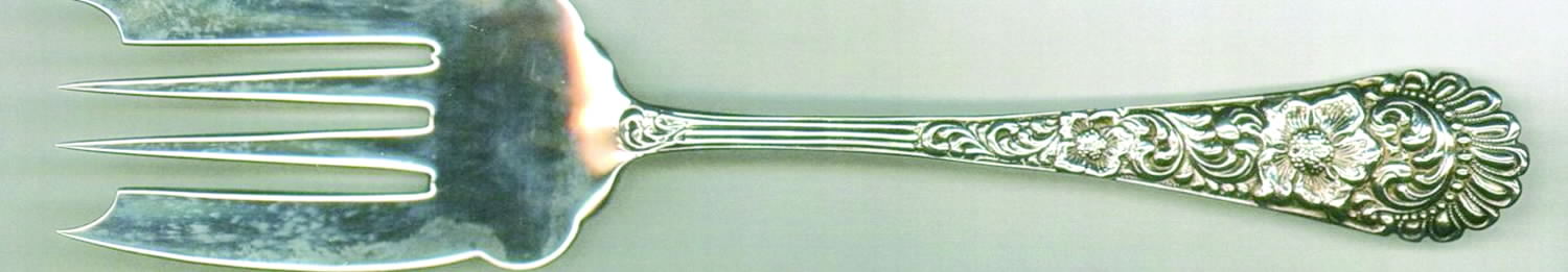 HMD7 (STERLING) Medium Solid Cold Meat Serving Fork by Hamilton & Diesinger-1