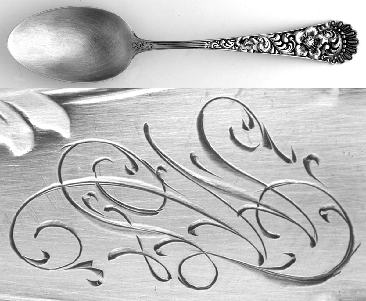 HMD7 (STERLING) Spoon-Dessert/Oval Soup by Hamilton & Diesinger-1