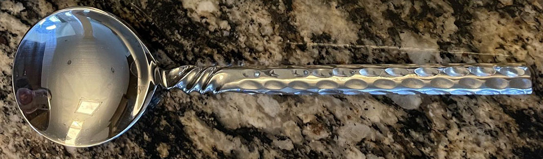 Vincennes (Stainless) Solid Smooth Casserole Spoon by Hampton Silversmiths-1