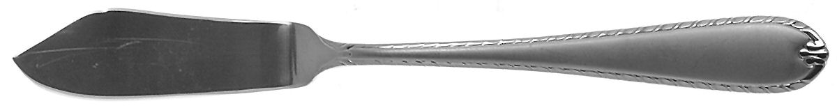 Rachelle-Frost (Stainless) Flat Handle Master Butter Knife by Hampton Silversmiths-1