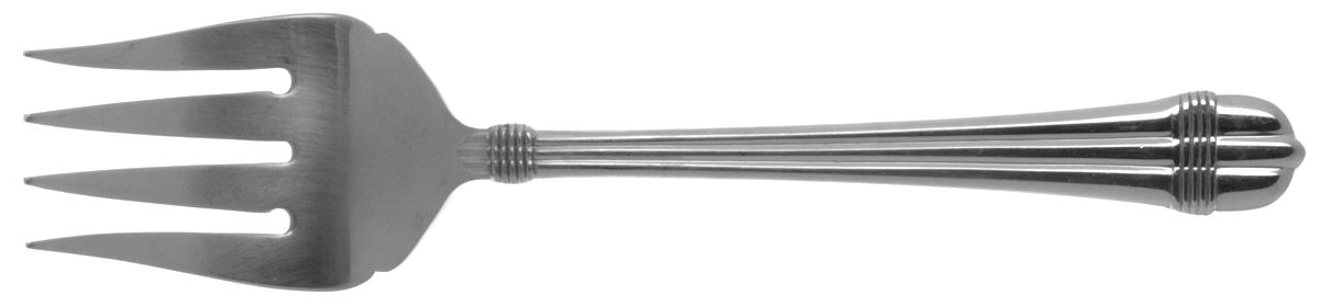 Odyssey (Stainless) Medium Solid Cold Meat Serving Fork by Hampton Silversmiths-1