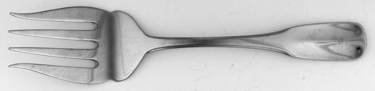 Wyndham (Stainless) Medium Solid Cold Meat Serving Fork by Hoffritz-1