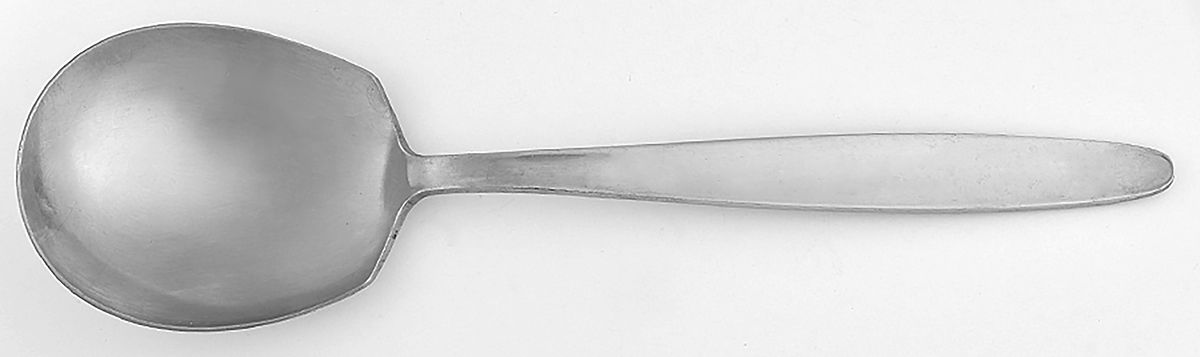 HUS21 (STAINLESS) Solid Smooth Casserole Spoon by Hull-1