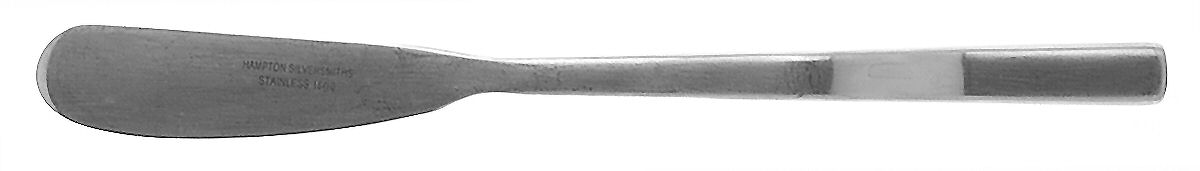 HSV12 (STAINLESS) Flat Handle Master Butter Knife by Hampton Silversmiths-1