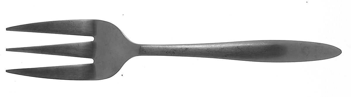 HSV13 (STAINLESS) Medium Solid Cold Meat Serving Fork by Hampton Silversmiths-1