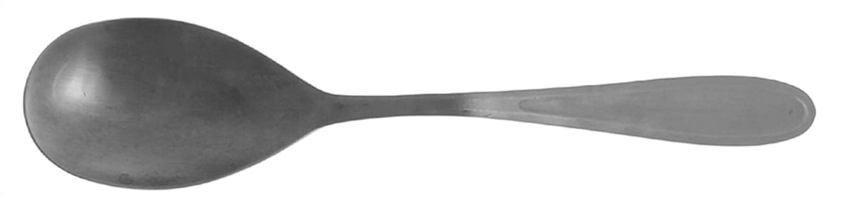 Messina (Stainless) Solid Salad Serving Spoon by Hampton Silversmiths-1