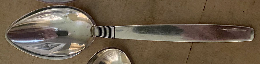 Silver Thread (Sterling) Five O'Clock Teaspoon by Hingelberg (Denmark)-1