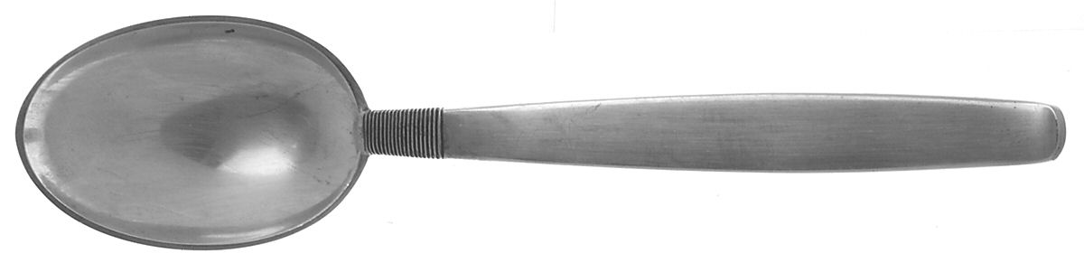 Silver Thread (Sterling) Dessert/Oval Soup Spoon by Hingelberg (Denmark)-1