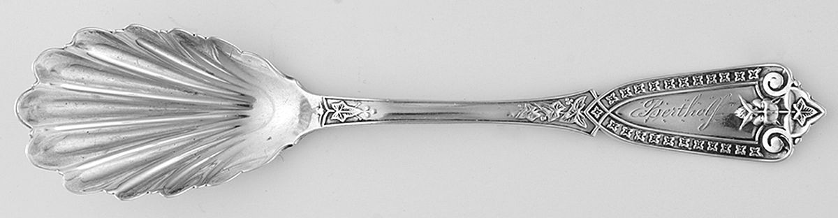 Ivy (Coin) Sugar Shell Spoon by Henry Hebbard-1