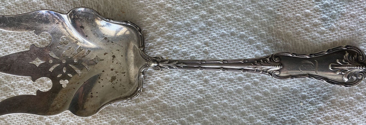 Josephine (Sterling, 1899) Large Solid Fish Serving Fork by Howard Sterling -1
