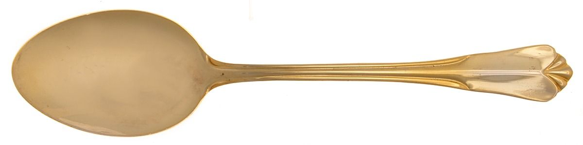 Sophia (Gold Electroplate) Tablespoon (Serving Spoon) by Hampton Silversmiths-1