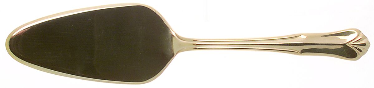 Sophia (Gold Electroplate) All Stainless Pie Server by Hampton Silversmiths-1