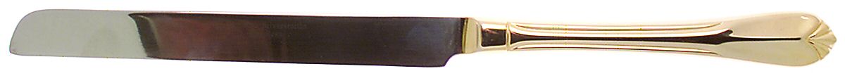 Sophia (Gold Electroplate) Wedding Cake Knife with Stainless Blade by Hampton Silversmiths-1