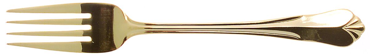Sophia (Gold Electroplate) Fork by Hampton Silversmiths-1