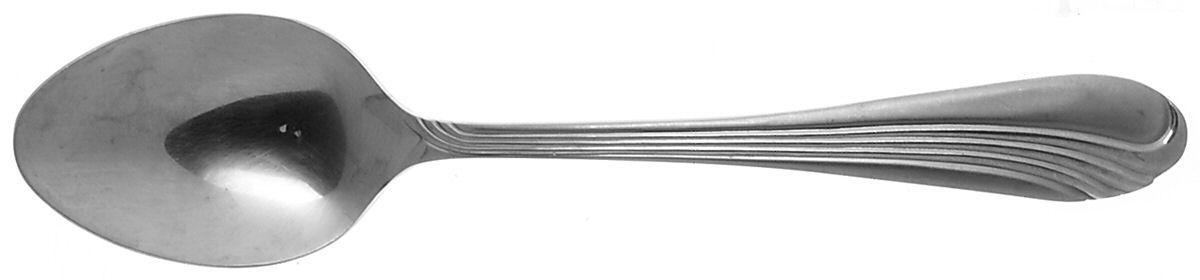 Isabelle Frosted Place/Oval Soup Spoon by Hampton Silversmiths-1