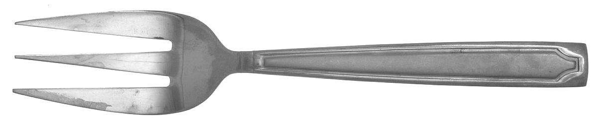 HSV24 (STAINLESS) Large Solid Cold Meat Serving Fork by Hampton Silversmiths-1
