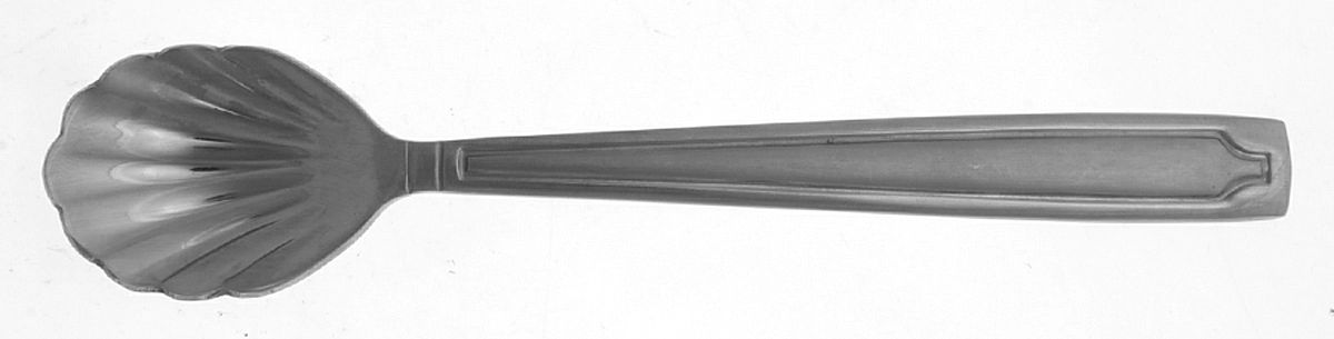 HSV24 (STAINLESS) Sugar Shell Spoon by Hampton Silversmiths-1
