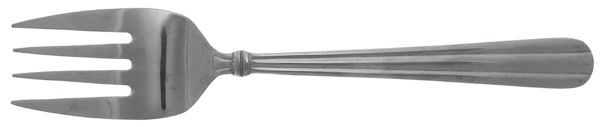 HSV25 (STAINLESS) Medium Solid Cold Meat Serving Fork by Hampton Silversmiths-1