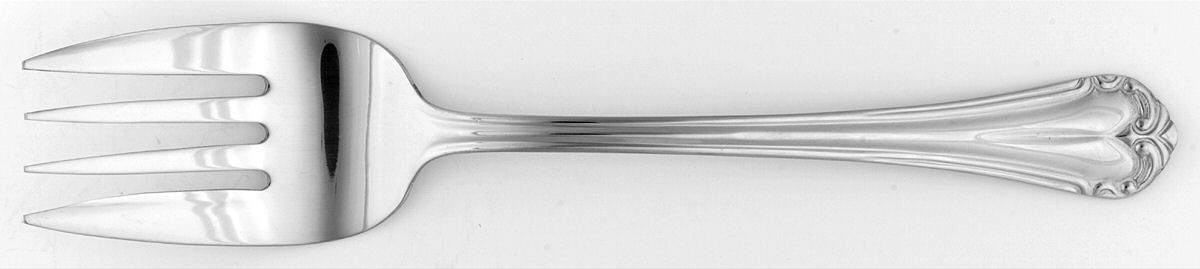 Katrinka (Stainless) Medium Solid Cold Meat Serving Fork by Hampton Silversmiths-1