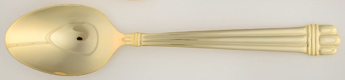 HSV28 (GOLD ELECTROPLATE) Place/Oval Soup Spoon by Hampton Silversmiths-1
