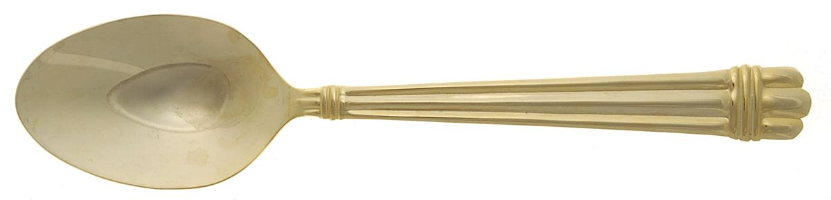 HSV28 (GOLD ELECTROPLATE) Tablespoon (Serving Spoon) by Hampton Silversmiths-1