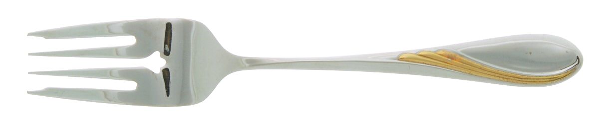 Glengarry (Gold Accent) Individual Salad Fork by Heritage China-1