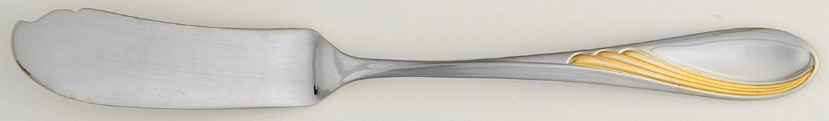 Glengarry (Gold Accent) Flat Handle Master Butter Knife by Heritage China-1