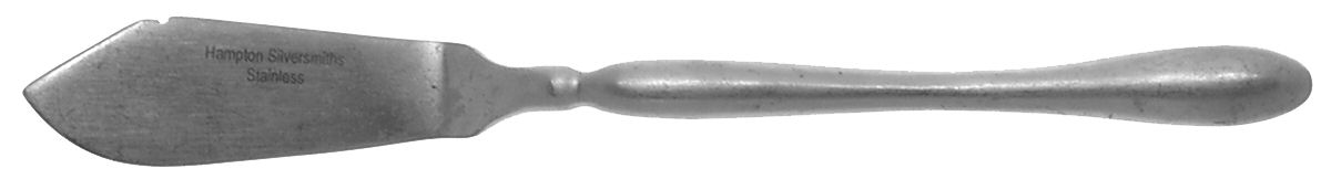 HSV31 (STAINLESS) Flat Handle Master Butter Knife by Hampton Silversmiths-1