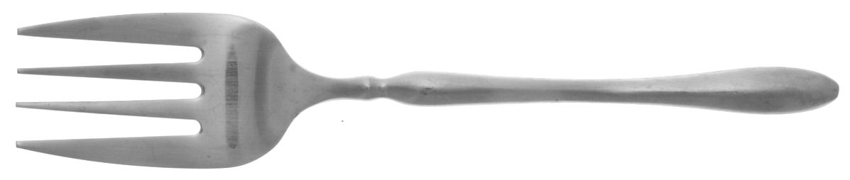 HSV31 (STAINLESS) Medium Solid Cold Meat Serving Fork by Hampton Silversmiths-1