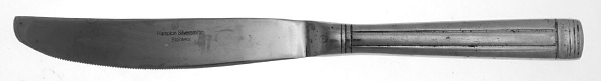 HSV33 (STAINLESS) Modern Solid Knife by Hampton Silversmiths-1