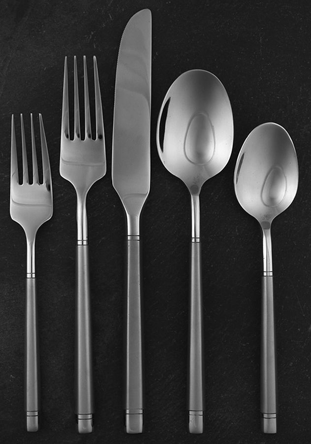 Ritz-Frosted (Stainless) 5 Piece Place Setting by Hampton Silversmiths-1