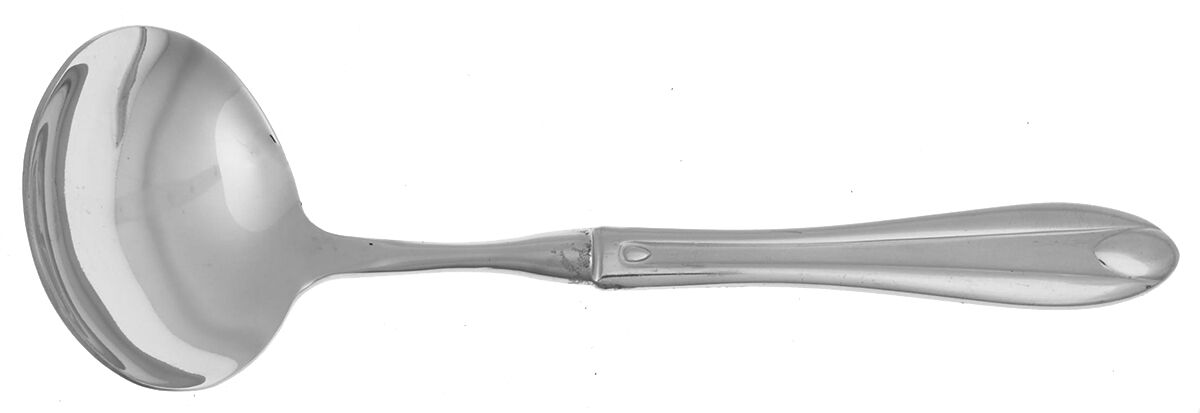 Classy-Anastasia (Stainless) Gravy Ladle with No Spout Stainless Bowl HC by Hampton Silversmiths-1